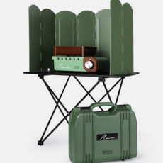 버너 바람막이 휴대용 캠핑용 캠핑 캠핑 버너 바람막이 가림막 조리용 접이식 야외용 그늘막, 바람막이(그린 40cm)