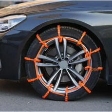 velyo 간편 설치 자동차 스노우체인 케이블타이형 오렌지, 30개