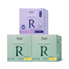 Rael Rael翼型夜用中型 8片*1包+Rael中型 14片*2包, 1套