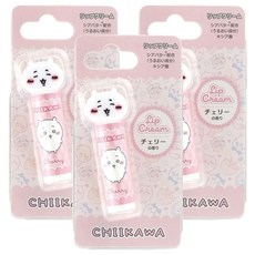 치이카와 마스코트 립밤, 20g, 3개, 체리