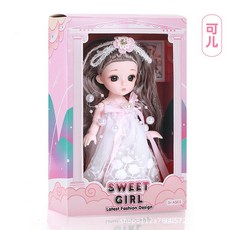 韓版換裝娃娃芭比娃娃，精緻仿真公主，女孩生日禮物首選, 1個, 可兒,袋裝