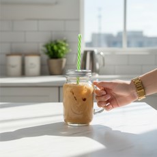 유리 컵 600ml 인테리어컵