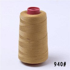 家用工業通用縫紉線 寶塔線 強力縫紉線 染色606粗線 牢固手縫線, 卡其黃 940, 卡其黃