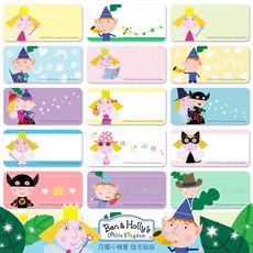 Ben & Holly's 花園小精靈 姓名貼 2.2x0.9cm / 3x1.4cm, 1個, 3*1.4CM-每份150張, 150張