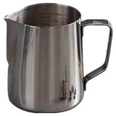 가와시마야 스테인리스 스틸 라떼 아트 포트 실버 XW-530, 꽃 실린더, 1개, 550ml