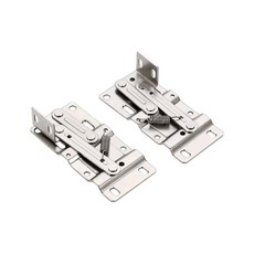 2PCS 주방 캐비닛 팁 욕실 45도 트레이 경첩 싱크 닫힘 주최자 피벗 자체 아웃 서랍, 1 Pair