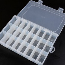 파충류 도마뱀 알 부화통 에그 트레이 정리함, 1개, 투명24칸