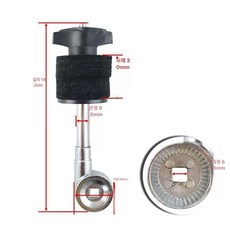 드럼 심벌 연습용 붐 겸용 버스킹 T자 스트레이트 단일, 1개