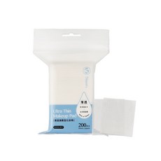 Gbeauty 薄透濕敷型化妝棉 200片, 1個, 薄透濕敷型化妝棉 200片/袋