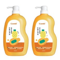 combi 黃金酵素奶瓶洗潔液 1000ml 兩入組，天然酵素配方，溫和洗淨奶瓶奶嘴，寶寶安心, 1L, 1瓶