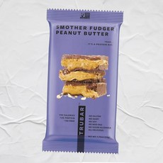 TRUBAR 비건 단백질 바 스모더 푸저 버터 식물 기반 고섬유 유제품 프리 저지방 설탕 알코올 없음 13g, TRUBAR 비건 단백질 바 스모더 푸저 버터 식물 기