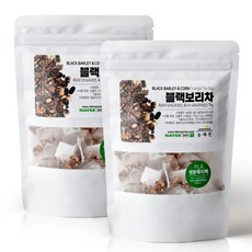 늘해찬 찬물에도 잘 우러나는 볶은 국산 블랙보리차 티백 전통차 삼각티백 대용량, 1.5g, 50개입, 2개, 1.5g