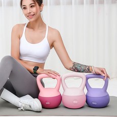 주전자 방울 여사 헬스 가정용 마른 팔 엉덩이 운동, 연분홍, 2kg
