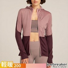 Icebreaker 女款 DESCENDER RealFleece 刷毛保暖連帽外套-200