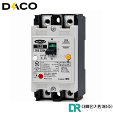 대륙 DEG52BE 50A DACO ELCB 2P 50A AC460V 2.5KA, 1개