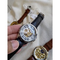 TEVISE 全自動機械錶 飛輪機械 真皮錶帶 時尚腕錶