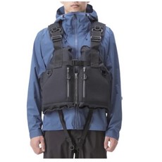 百有釣具 SHIMANO VF-029U 路亞磯岩岸釣救生衣 - 輕量化防潑水, 黑色