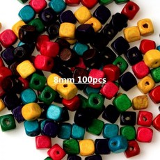 비즈공예 나무 저렴한 스페이서 비즈 팔찌 목걸이, 8mm 100pcs