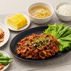 매콤한 제주흑돼지 고추장불고기 주물럭 제육볶음 뒷다리살 간편식 두루치기 밀키트 300g, 제주흙돼지고추장불고기