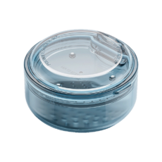 牙套收納盒 2合1磁吸式維持器收納盒 矯正器收納盒 牙齒矯正盒, 2合1牙套藍色, 1個