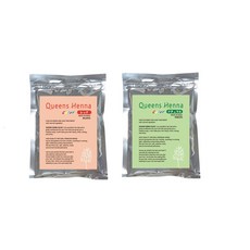 퀸즈 color 헤나염색약 퀸즈헤나염색약 정품 1+1 하나사면하나더, [천연]레드+[천연]투명, 1개