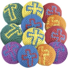 Fun Express Religious Cross 니트 킥볼 (12개 세트) 주일학교 및 VBS 용품 236101 8343485611