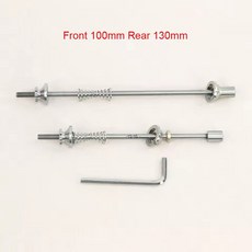 SILVERO 티타늄 꼬치 TI M4 74MM MTB 느린 130MM 릴리스 도로 HEX 자전거 135MM 접이식 QR 100MM, full ti 100mm 130mm