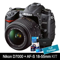 니콘카메라 D7000+18-55mm 기본렌즈+고속16GB메모리 +여행용가방+UV필터+리더기+청소셋 [풀세트 포함] k, 단품