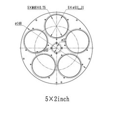 해외구매대행 제품안내 천체망원경 우주망원경 장거리 AFW 필터 휠 전기 1.25 인치 36mm 8 홀 5 7 천체 망원경 액세서리 천문학 사진 주문 전 확인사항 안내, 4) turntable 5-2in