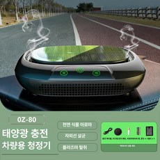 pinkri 에프터블로우 공기청정기 차량용 탈취 음이온, 태양광 자외선 공기 정화기, 범용