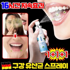 [살균율99%] 잇몸 유산균 스프레이 휴대용 구강스프레이 뿌리는 구강유산균 1위 잇몸올려주는 구강 유산균 액체형 구취 입냄새 제거 구강청결제 스프레이 민트맛, 3개, 19ml
