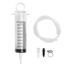 타이이 브레이크 블리더 키트 유압 디스크 클러치 블리더 키트 100ML 50cm 호스 브레이크 액 블리더 키트 원맨 브레이크 블리더 키트 오토바이 스쿠터 쿼드 오일 추출기용 범용