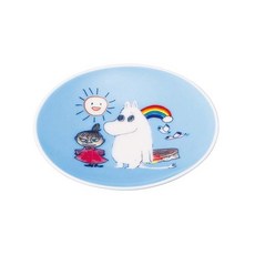 야마카 상점 MOOMIN 무민 샤인.온.키즈 플레이트 콩접시 9cm 피크닉 블루