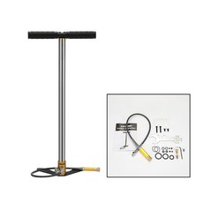 300bar 30mpa 4500psi 3 단계 Pcp 소총 용 수동식 PCP 펌프 공기 페인트 볼 고압 압축기 자동차 자전거 사, Stainless steel, 1) Stainless steel, 1개