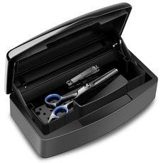 네일 도구 살균기 상자 플라스틱 살균 트레이 아트 도구용 소독 상자는 핀셋 미용실 스파 및 매니큐어 장비에 적용됩니다-블랙, Clear Lid White