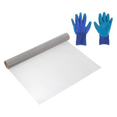uxcell 8 메쉬 39"x16" 철망 304 스테인레스 스틸 공기용 필터 스크린 장갑 포함 DIY 프로젝트용 환기구 커버 여과 동물 울타리, 1개