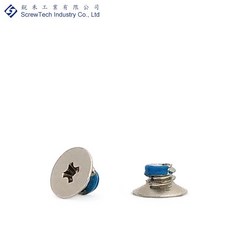 【銳禾】工廠直營 #6-32x3.2 mm 沉頭/皿頭 鍍鎳 防鬆 特殊螺絲 FAI060030-C61NN, 1個