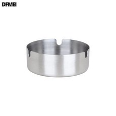 DFMEI 不鏽鋼菸灰缸家用創意菸缸酒店專用菸灰缸大容量菸灰收納缸, 1個, 8CM銀色超薄500個裝:如圖