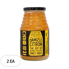 다미즐 유자청 유자차, 1kg, 2개, 1kg, 1개입