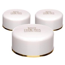 Elizabeth Taylor 엘리자베스 테일러 화이트 다이아몬드 바디 파우더, 75g, 3개