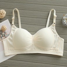 DIU 純棉薄款內衣女大學生初中生高中生女孩小胸聚攏防下垂少女文胸罩