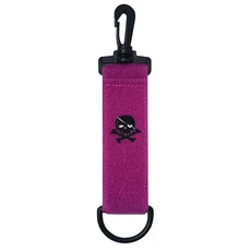 휴대용 골프 에이즈 교수형 장갑 홀더 해골 머리 양면 테이프 버클 공 닦아 천 야외 스포츠 보관 클립, 03 Purple