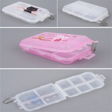 생활모아 10칸 투명 케이스 동전케이스