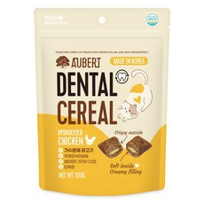 오베르 가수분해 덴탈시리얼 고양이간식, 1개, 300g, 치킨