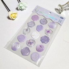 실링 왁스 스티커 퍼플 k#sg