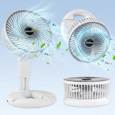 Darlisex 3in1무선 벽걸이 선풍기 저소음 탁상용 선풍기, 화이트, M20