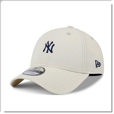 New Era 9FORTY 紐約洋基隊棒球帽, 米白, 1個