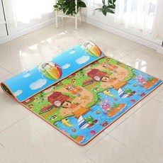 EPE爬爬墊玩具爬爬墊 戶外泡沫家用地墊爬行墊 寶寶野餐遊戲墊, 夢幻王國加背面隨機