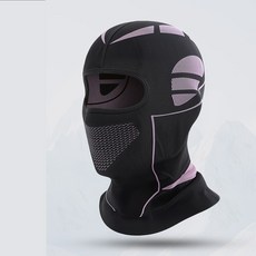 JDUDS秋冬機車保暖面罩 滑雪面罩 雪地面罩 保暖頭套 登山面罩 越野面罩 頭部保暖 頭部防寒, 黑粉