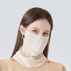 베일리화이트 여성 골프 마스크 UV 자외선 차단 여름용 스포츠 등산 자전거 테니스, 오픈 아이보리, 1개